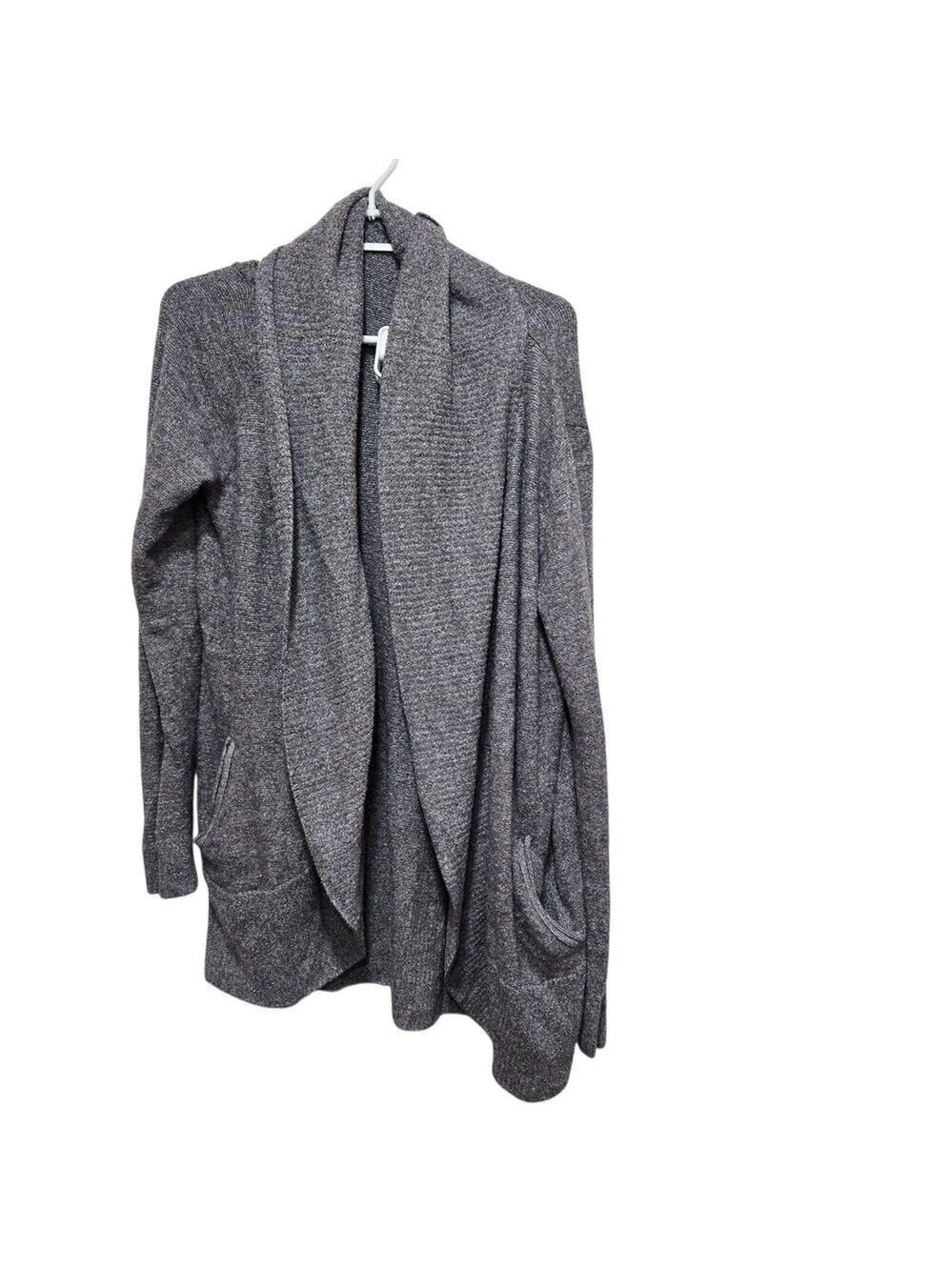 Barefoot Dreams Cozychic Lite Circle Cardigan L XL Gray